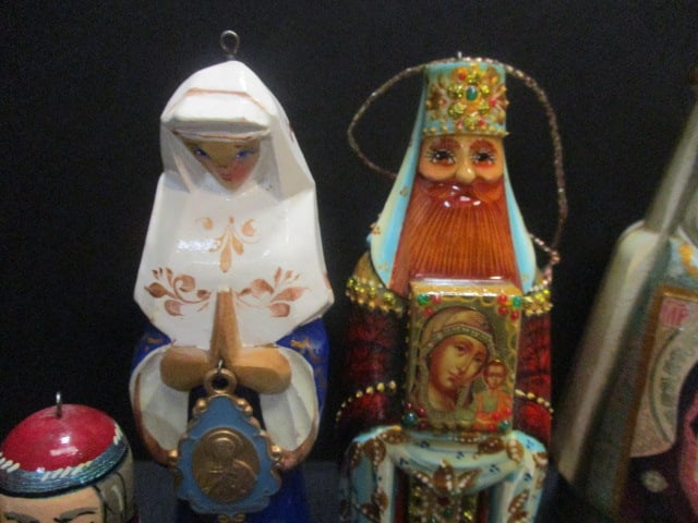 Russian Orthodox Handpainted Religious Ornaments - 6