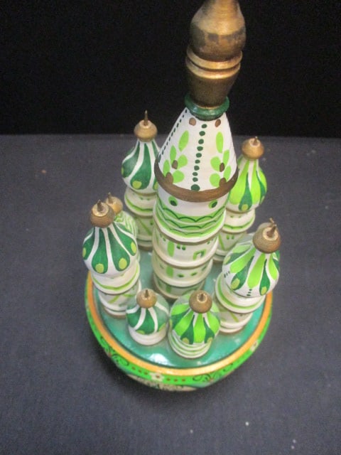 Wood Handpainted Russion Music Box (St. Basil's Cathredral) - 2