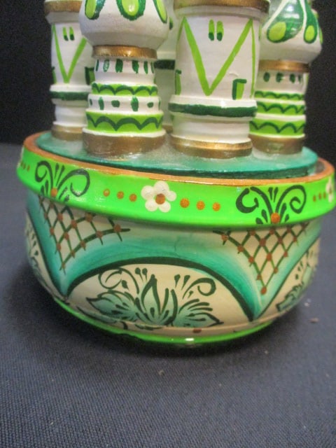 Wood Handpainted Russion Music Box (St. Basil's Cathredral) - 3