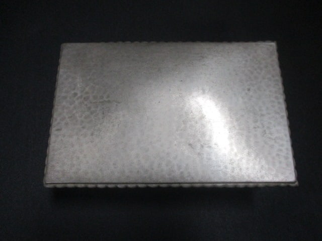 Silverplate Trinket Box w/Decorative Beaded Edge - 2