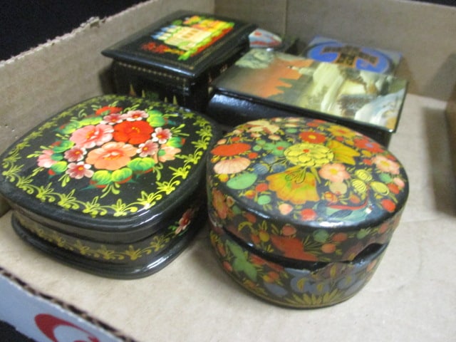 Handpainted Lacquer Boxes - 2