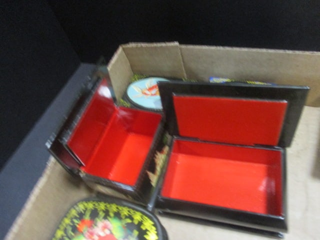 Handpainted Lacquer Boxes - 6
