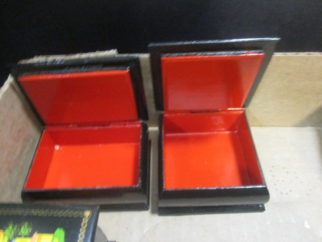Handpainted Lacquer Boxes - 7