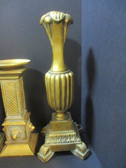 Brass & Hollywood Regency Style Candleholders (Lot of 5) - 7