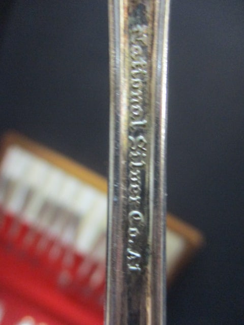 National Silver Co. Silverplate Flatware in Wood Case - 7