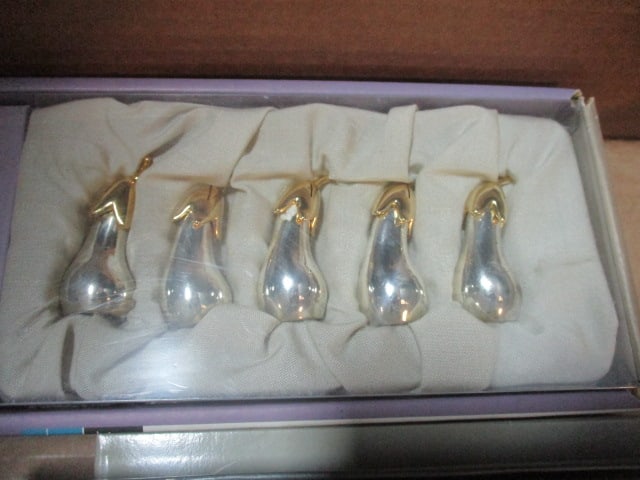 Napkin Rings, Eggplant Knife Rests & Card Holders, & Toscany - 2