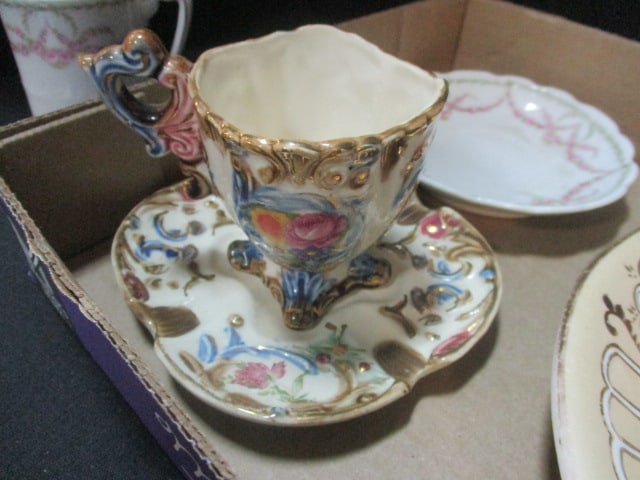 Landscape Scene Serving Plate (9"), Occupied Japan Cup/Saucer, & - 7
