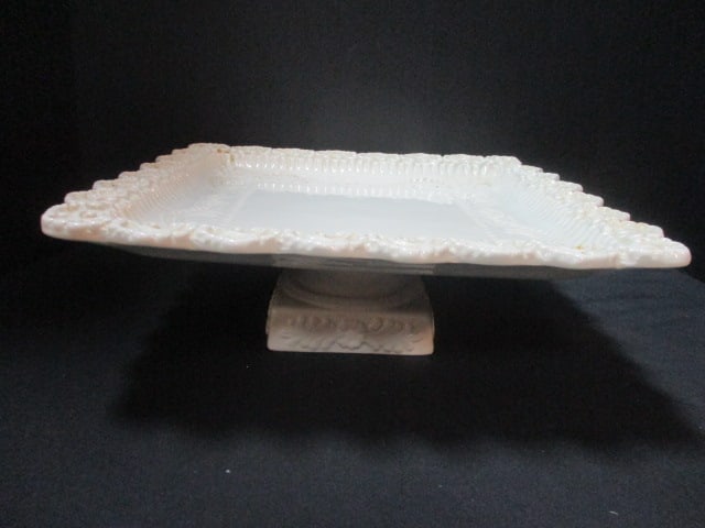 Horchow Italy White Square Pedestal Cake Stand (1 of 5)