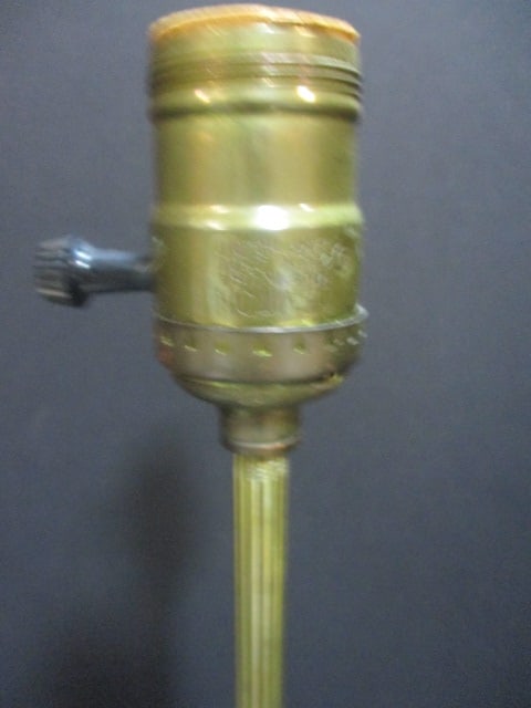 Crystal & Brass Boudoir Lamp - 3