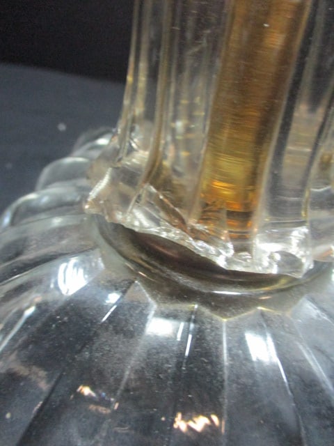 Crystal & Brass Boudoir Lamp - 6