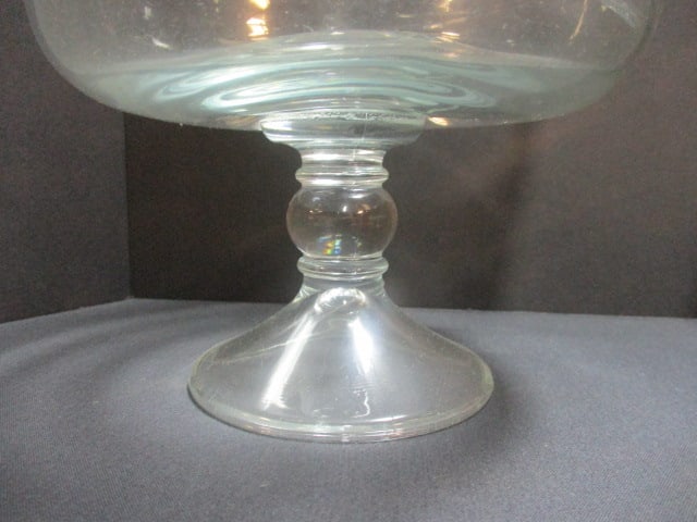 Pedestal Cake Plate w/Lid, Lead Crystal Pedestal Cake Plate, - 11