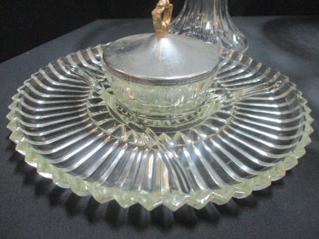 Pedestal Cake Plate w/Lid, Lead Crystal Pedestal Cake Plate, - 2