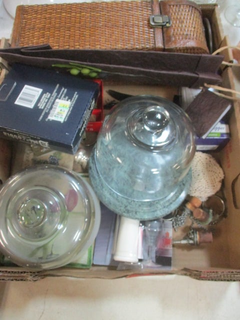Wine Serving Grouping-Stoppers, Box, Cheese Domes, etc.: See all pictures