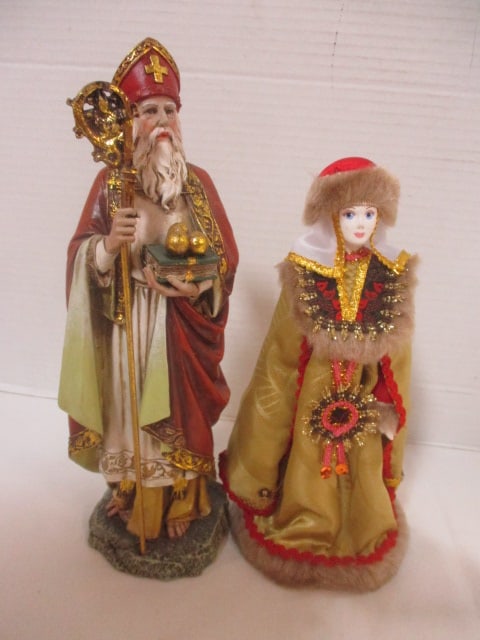 Roman, Inc. Christmas Figurine 10", & Russian Princess Doll (8 1/2") (1 of 7)