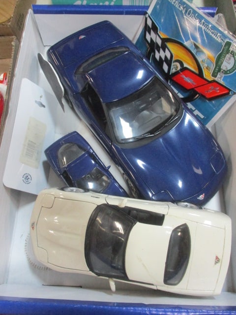 Diecast Corvette & Misc. Corvette Signs Grouping: See all pictures