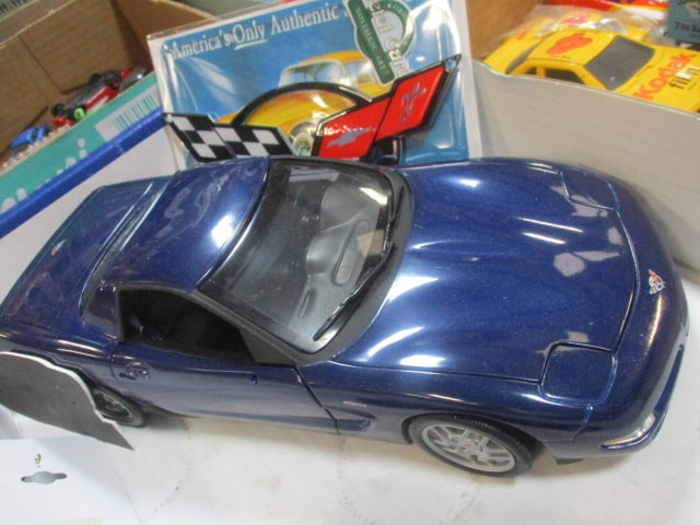 Diecast Corvette & Misc. Corvette Signs Grouping - 4