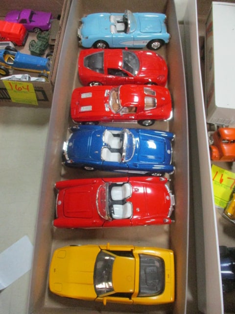 Diecast Corvettes (Lot of 6): .
