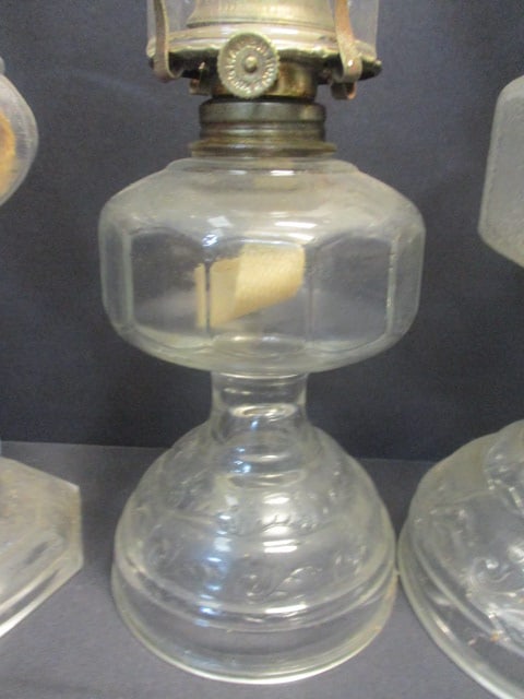 3 Vtg. Kerosene Lamps - 5