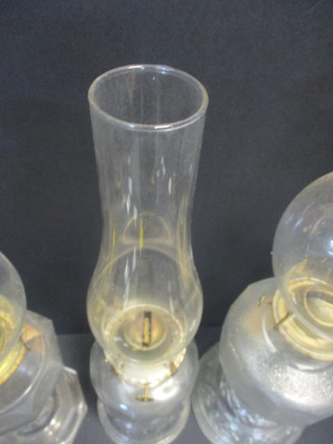 3 Vtg. Kerosene Lamps - 6