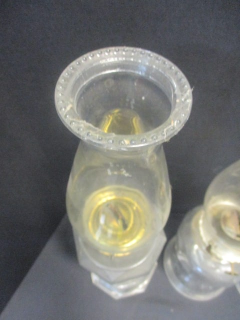 3 Vtg. Kerosene Lamps - 9