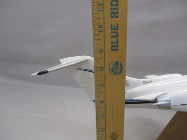 Beechjet 400A Private Jet Desktop Model on Wooden Display Stand - 12