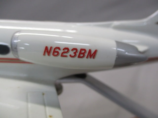 Grumman Gulfstream II Business Jet Desktop Model w/Wood Display Stand - 3