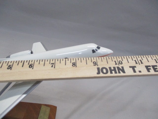 Grumman Gulfstream II Business Jet Desktop Model w/Wood Display Stand - 7