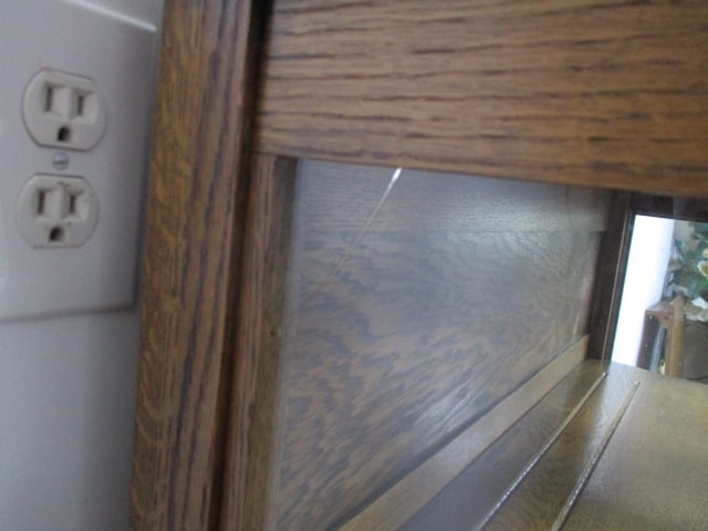 1920's Oak China Cabinet w/Glass Panel Doors and Sides - 6