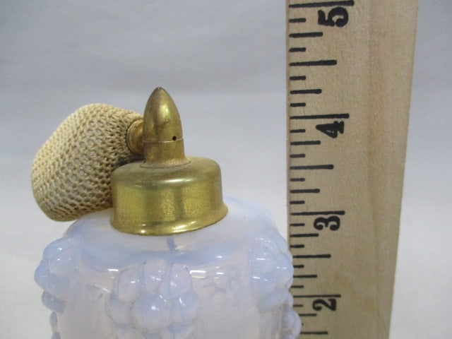 Fenton White Opalescent Perfume Bottle Atomizer - 4