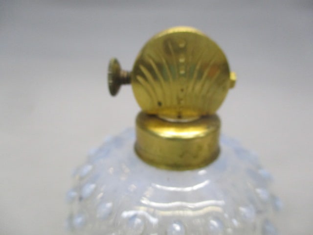 Fenton Clear Opalescent Hobnail Perfume Bottle Atomizer - 2