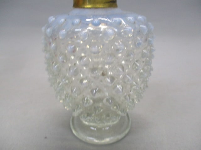 Fenton Clear Opalescent Hobnail Perfume Bottle Atomizer - 4