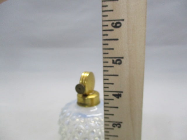 Fenton Clear Opalescent Hobnail Perfume Bottle Atomizer - 5