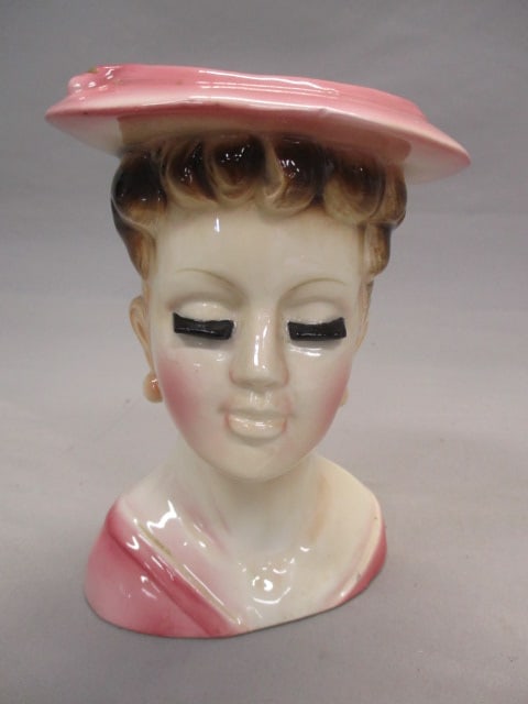 6.5" Nippon Lady Head Vase (1 of 9)