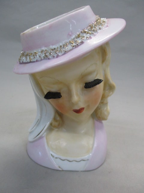 5.5" Lady Head Vase (1 of 9)