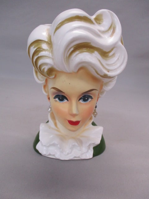7" Rubens Lady Head Vase: .