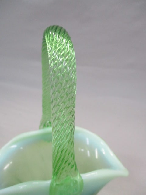 Mosser Green Opalescent Basket - 3