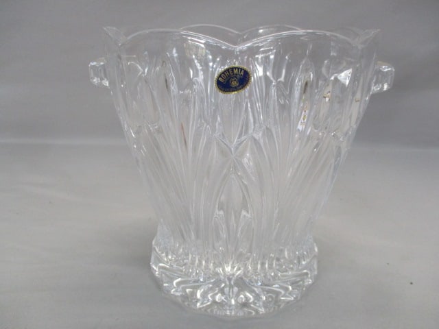 Bohemia Crystal Ice Bucket: 9" x 8"