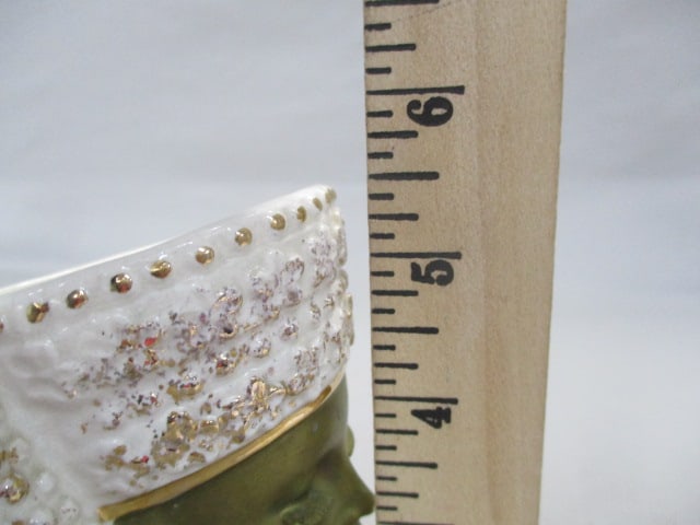 5.5 Royal Sealy Nefertiti Lady Head Vase - 12