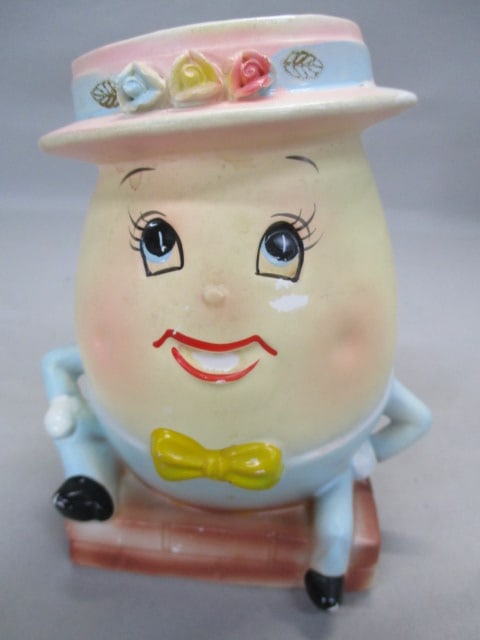6" Rubens Humpty Dumpty Planter: Has Paint Loss on Face - See All Pictures