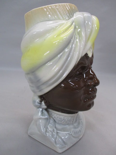 Royal Copley Blackamoor Head Vase/Wall Pocket - 3