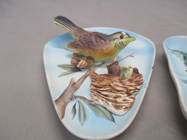 Napco 3D #B4966 Bird Wall Plaque - Napco 3DB4110 Pansy Wall Plaque - 2