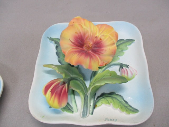 Napco 3D #B4966 Bird Wall Plaque - Napco 3DB4110 Pansy Wall Plaque - 5