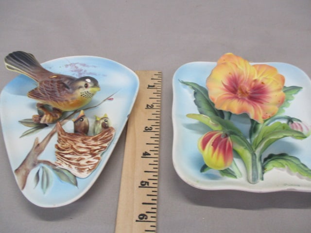 Napco 3D #B4966 Bird Wall Plaque - Napco 3DB4110 Pansy Wall Plaque - 8