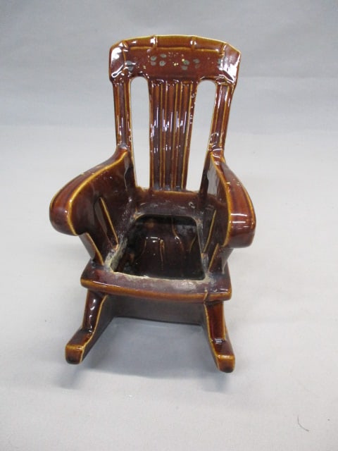 McCoy Pottery Rocking Chair Planter - 2