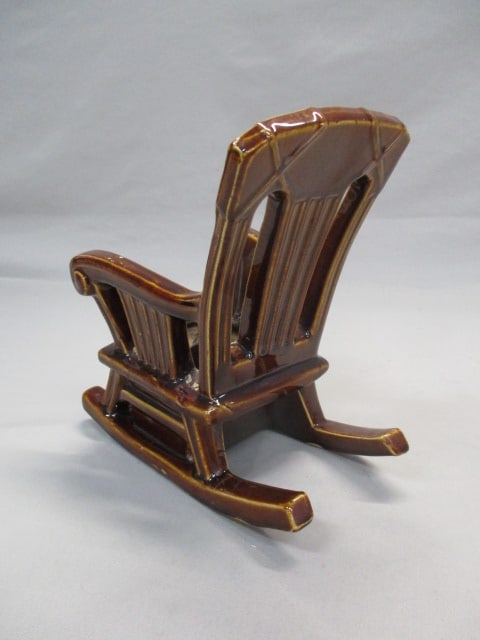 McCoy Pottery Rocking Chair Planter - 3