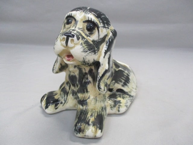 1050's Cocker Spaniel Puppy Ceramic Planter: 8" x 6"
