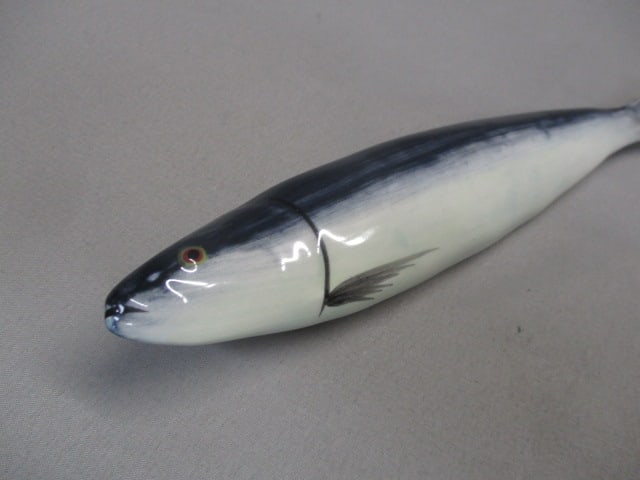 Vintage Ceramic Sardine Fish 8" Knife Rest - 2