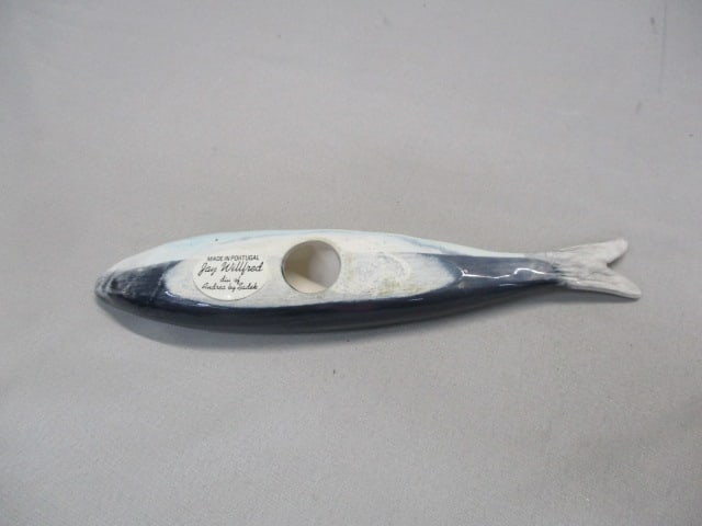 Vintage Ceramic Sardine Fish 8" Knife Rest - 5