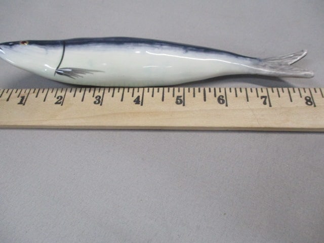 Vintage Ceramic Sardine Fish 8" Knife Rest - 7