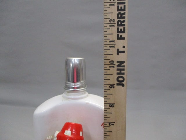 Vintage Ceramic 3D "Flapper Girl" Roaring 20's Flask Decanter - 7